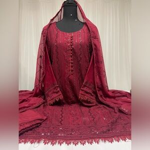 Elegant Embroidered Dress with sequins work